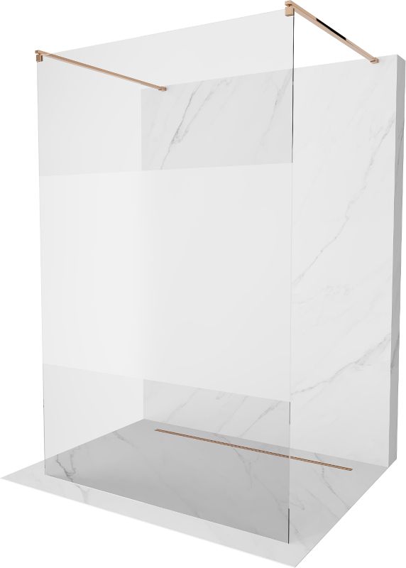 Ścianka prysznicowa Mexen Kioto różowe złoto 100 x 200 cm  800-100-002-60-35 1 szt.