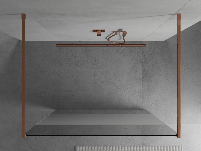 Ścianka prysznicowa Mexen Kioto różowe złoto 100 x 200 cm  800-100-002-60-35 1 szt.