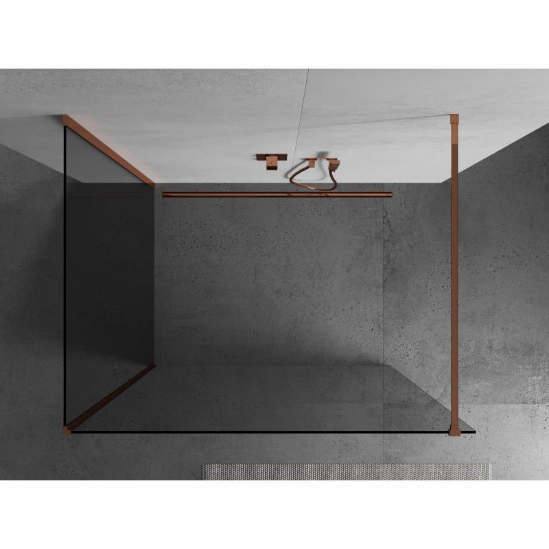 Ścianka prysznicowa Mexen Kioto różowe złoto 100x90 cm 1 szt.