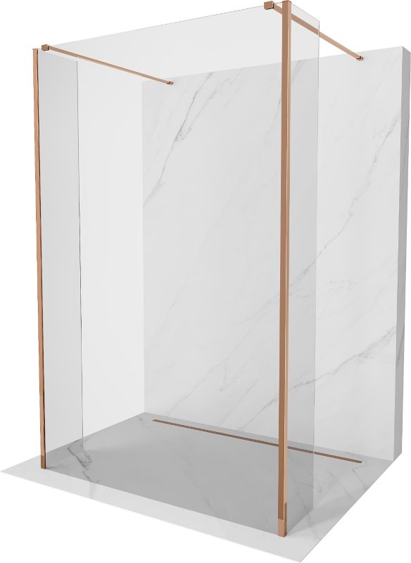 Ścianka prysznicowa Mexen Kioto różowe złoto 105x30x200 cm 1 szt.