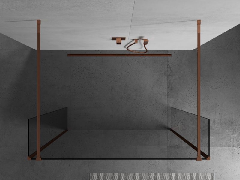 Ścianka prysznicowa Mexen Kioto różowe złoto 105x30x200 cm 1 szt.