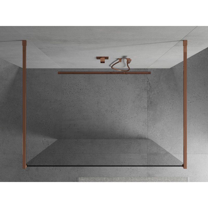 Ścianka prysznicowa Mexen Kioto różowe złoto 115x200 cm 1 szt.