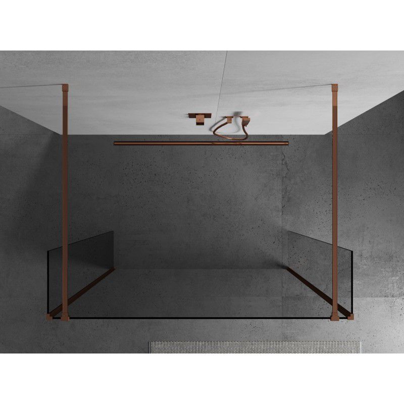 Ścianka prysznicowa Mexen Kioto różowe złoto 115x30x30 cm 3 szt.