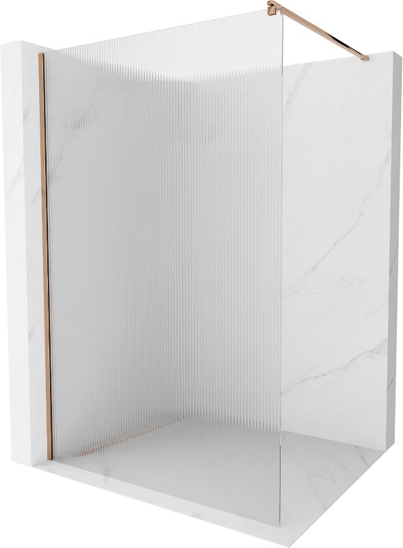 Ścianka prysznicowa Mexen Kioto różowe złoto 120 x 200 cm 800-120-101-60-09 1 szt.