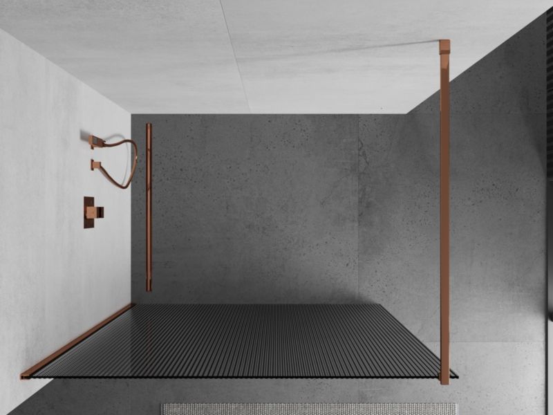 Ścianka prysznicowa Mexen Kioto różowe złoto 120 x 200 cm 800-120-101-60-09 1 szt.