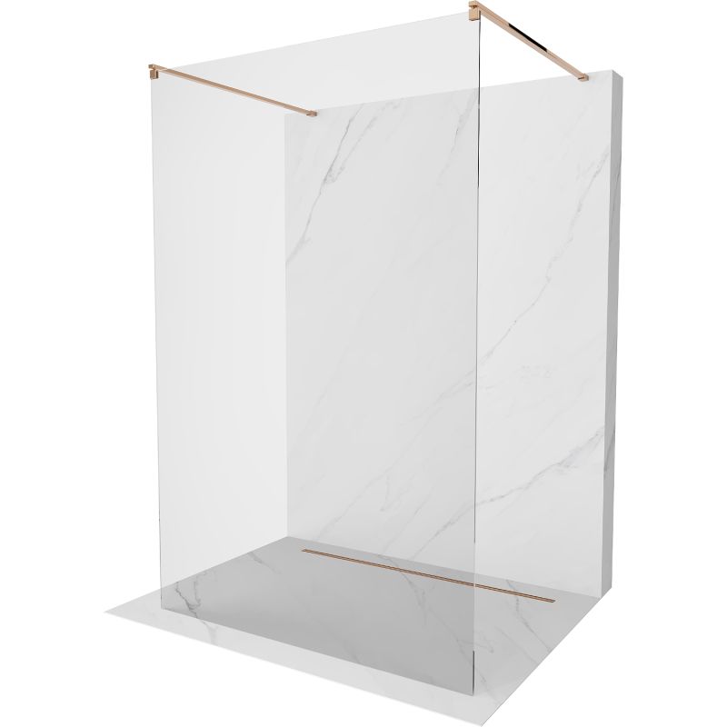 Ścianka prysznicowa Mexen Kioto różowe złoto 120x200 cm  800-120-002-60-00 1 szt.