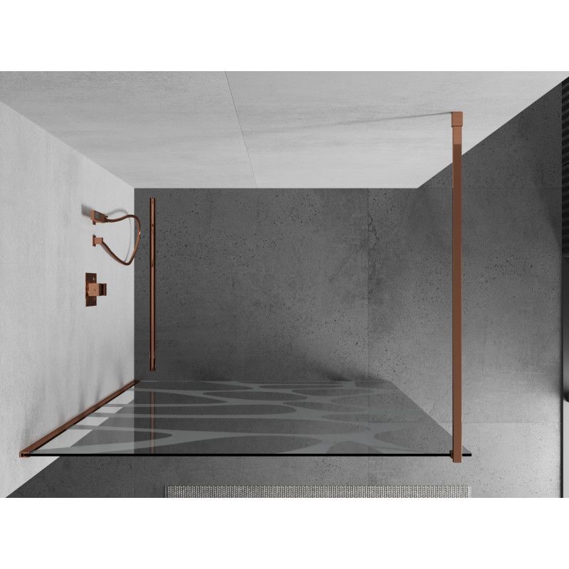 Ścianka prysznicowa Mexen Kioto różowe złoto 120x200 cm  800-120-101-60-97 1 szt.