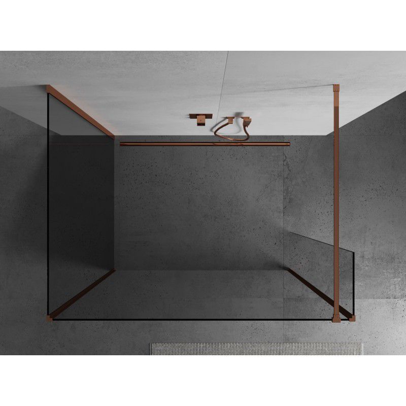 Ścianka prysznicowa Mexen Kioto różowe złoto 130x80x40 cm 1 szt.