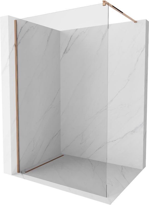 Ścianka prysznicowa Mexen Kioto różowe złoto 65x200 cm 800-065-101-60-00 1 szt.