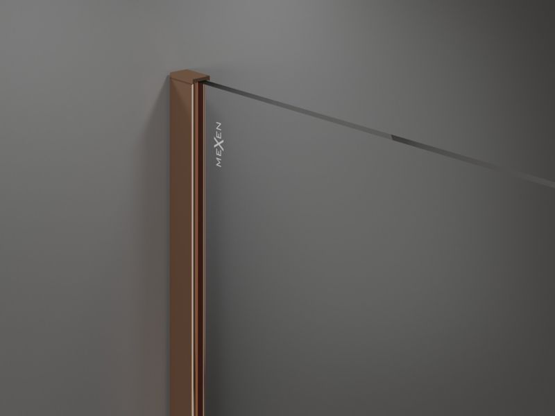 Ścianka prysznicowa Mexen Kioto różowe złoto 65x200 cm 800-065-101-60-00 1 szt.