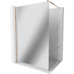 Ścianka prysznicowa Mexen Kioto różowe złoto 70x200 cm 1 szt.