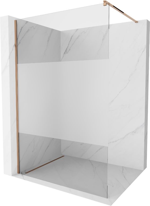 Ścianka prysznicowa Mexen Kioto różowe złoto 70x200 cm  800-070-101-60-35 1 szt.