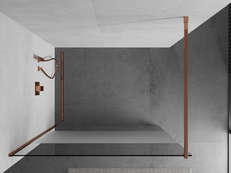 Ścianka prysznicowa Mexen Kioto różowe złoto 70x200 cm  800-070-101-60-35 1 szt.