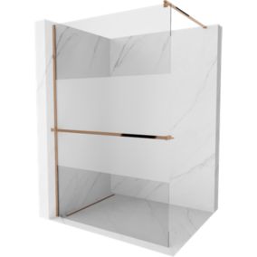 Ścianka prysznicowa Mexen Kioto+ różowe złoto 70x200 cm  800-070-121-60-35 1 szt.