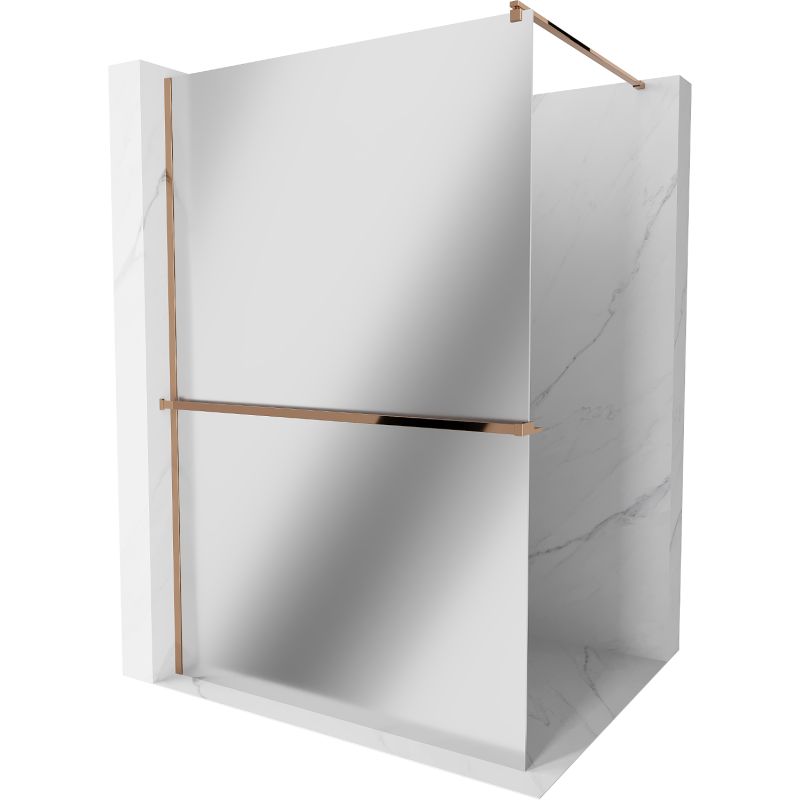 Ścianka prysznicowa Mexen Kioto+ różowe złoto 70x200 cm  800-070-121-60-50 1 szt.