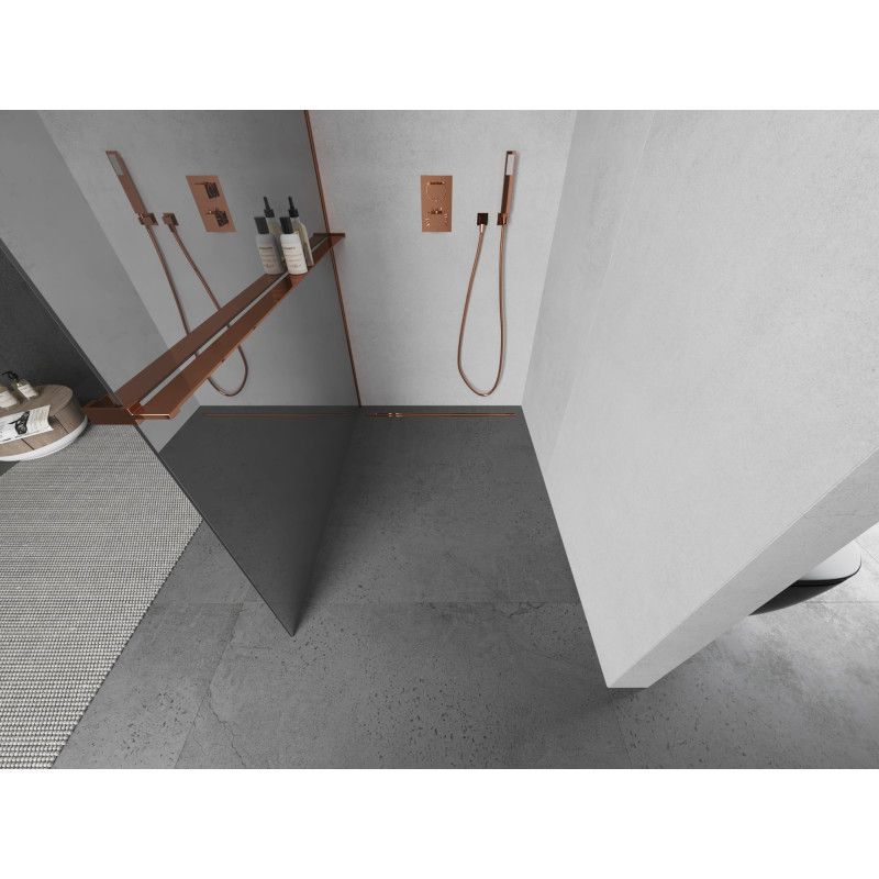 Ścianka prysznicowa Mexen Kioto+ różowe złoto 70x200 cm  800-070-121-60-50 1 szt.
