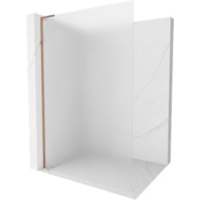 Ścianka prysznicowa Mexen Kioto różowe złoto 80x200 cm  800-080-103-60-301 szt.