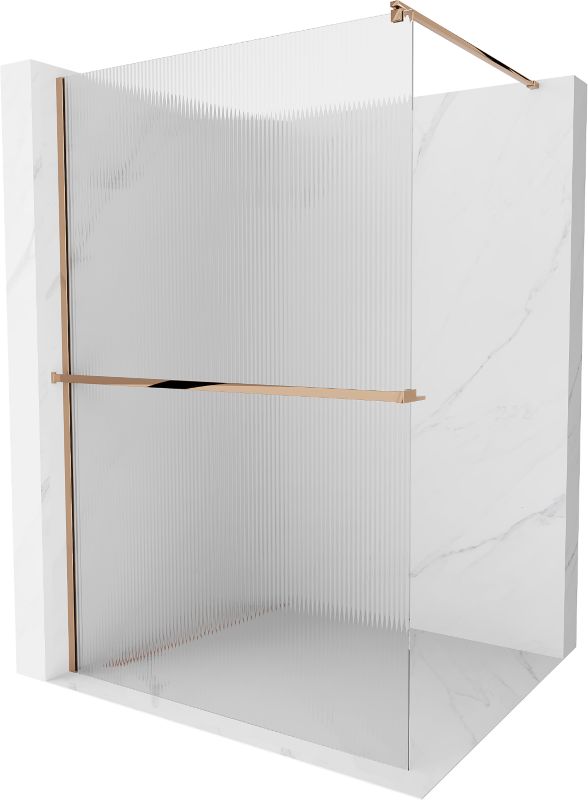 Ścianka prysznicowa Mexen Kioto+ różowe złoto 90x200 cm  800-090-121-60-09 1 szt.