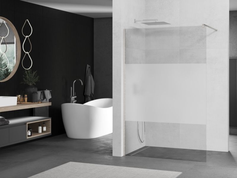 Ścianka prysznicowa Mexen Kioto szron/transparent 100 x 200 cm 1 szt.