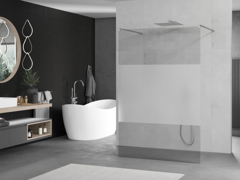 Ścianka prysznicowa Mexen Kioto szron/transparent 100x200 cm 800-100-002-01-35 1 szt.