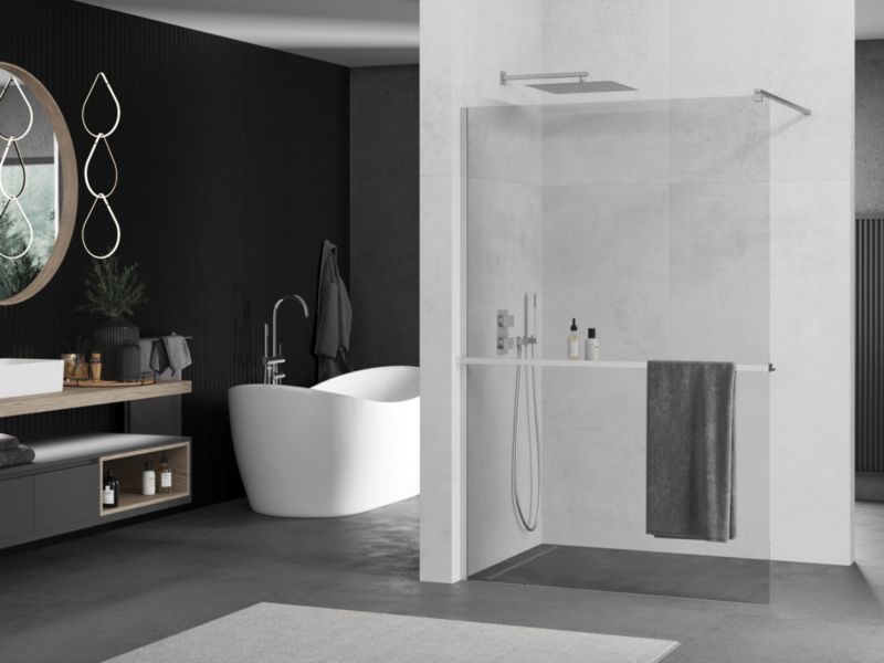 Ścianka prysznicowa Mexen Kioto+ transparent 70x200 cm 800-070-121-01-00 1 szt.