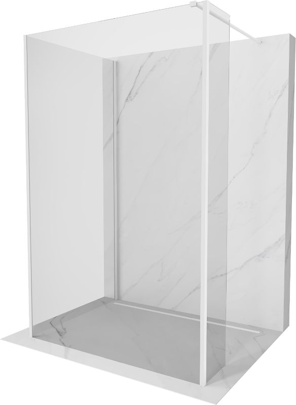 Ścianka prysznicowa Mexen Kioto transparent biała 100x85x40 cm 1 szt.
