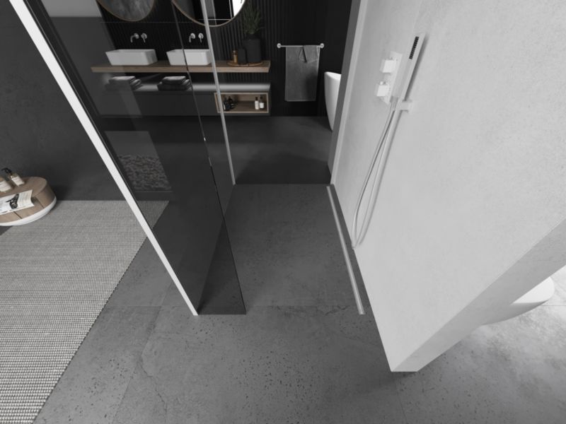 Ścianka prysznicowa Mexen Kioto transparent biała 100x85x40 cm 1 szt.