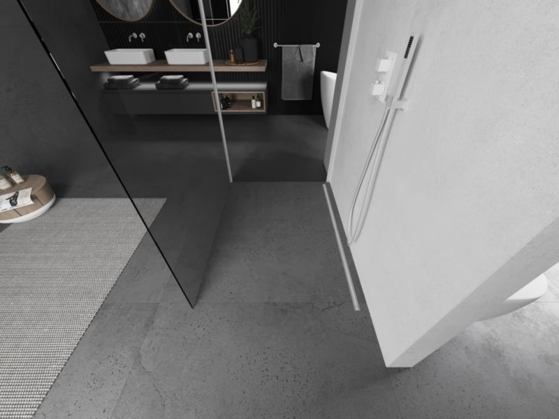 Ścianka prysznicowa Mexen Kioto transparent biała 120x70 cm 1 szt.