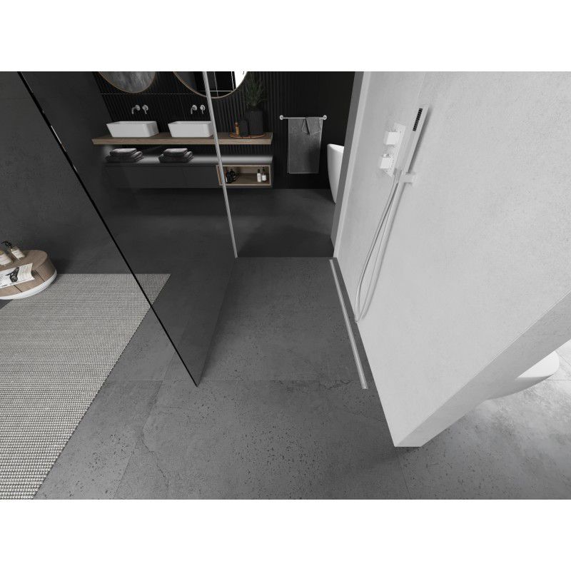 Ścianka prysznicowa Mexen Kioto transparent biała 135x90 cm 1 szt.