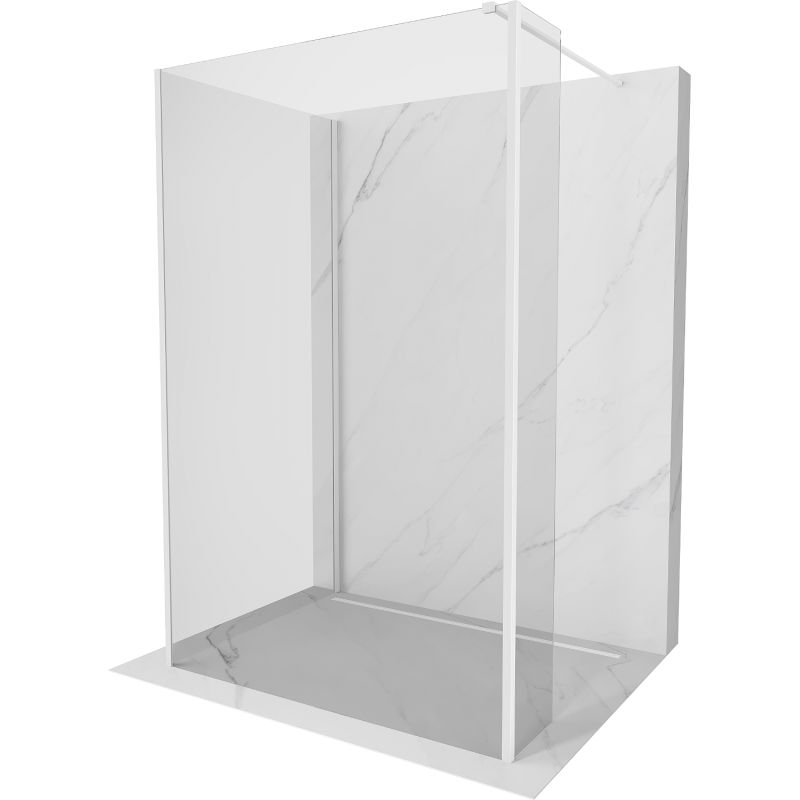 Ścianka prysznicowa Mexen Kioto transparent biały 100 x 75 x 40 cm 1 szt.