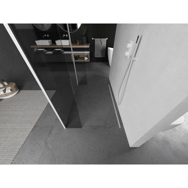 Ścianka prysznicowa Mexen Kioto transparent biały 150x30 cm 3 szt.