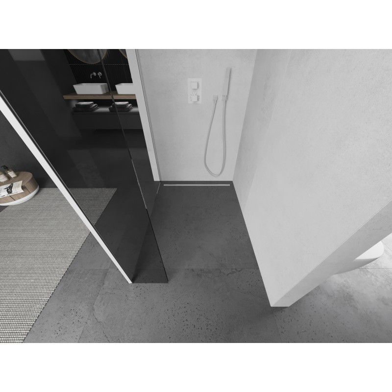 Ścianka prysznicowa Mexen Kioto transparent biały 180x30 1 szt.
