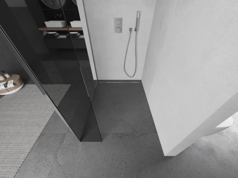 Ścianka prysznicowa Mexen Kioto transparent chrom 90x40 cm 1 szt.