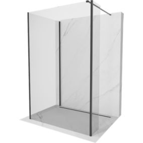 Ścianka prysznicowa Mexen Kioto transparent czarna 90 x 80 x 40 cm 1 szt.