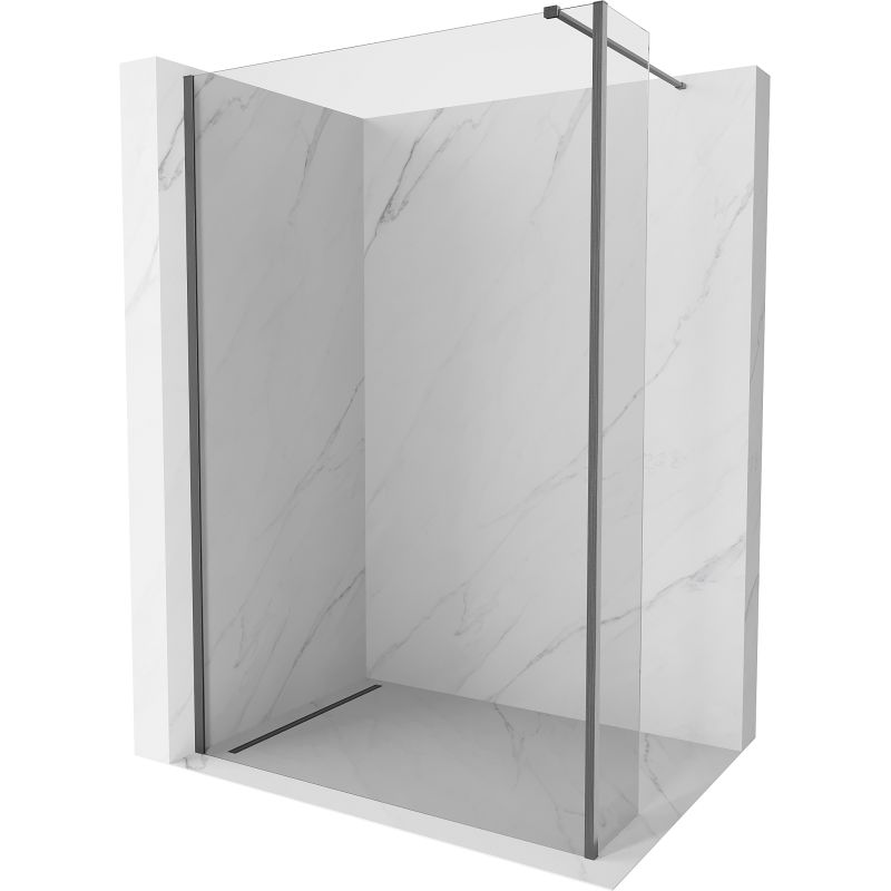 Ścianka prysznicowa Mexen Kioto transparent gun gray 115x30 cm 1 szt.