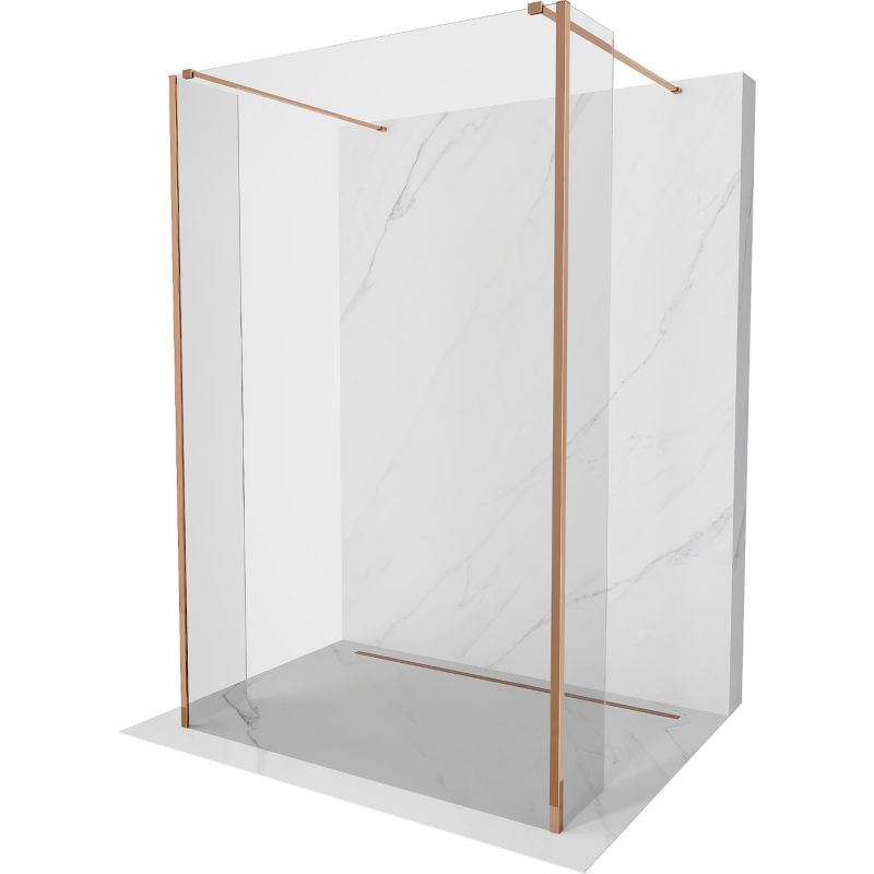 Ścianka prysznicowa Mexen Kioto transparent różowe złoto 95 x 30 cm 800-095-030-222-60-00-030 1 szt.