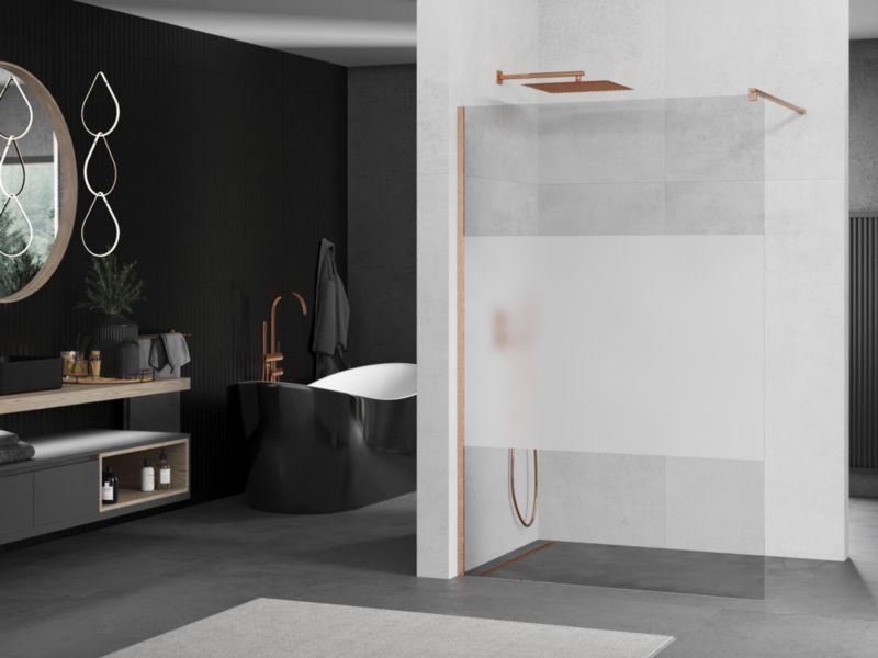 Ścianka prysznicowa Mexen Kioto transparent/szron 90 x 200 cm 1 szt.