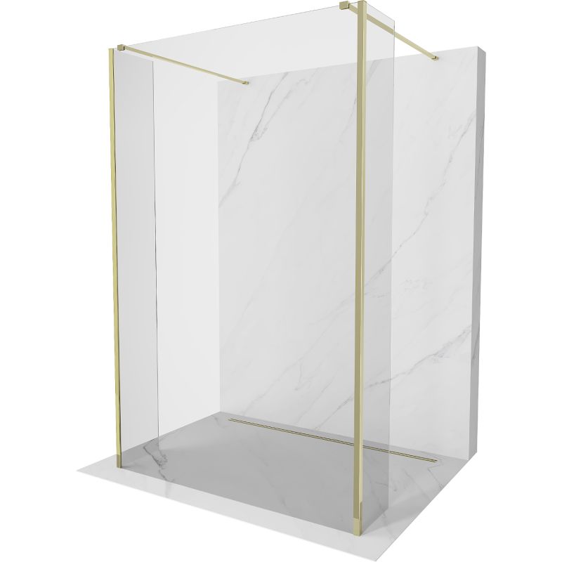 Ścianka prysznicowa Mexen Kioto transparent złota 115 x 30 cm 1 szt.