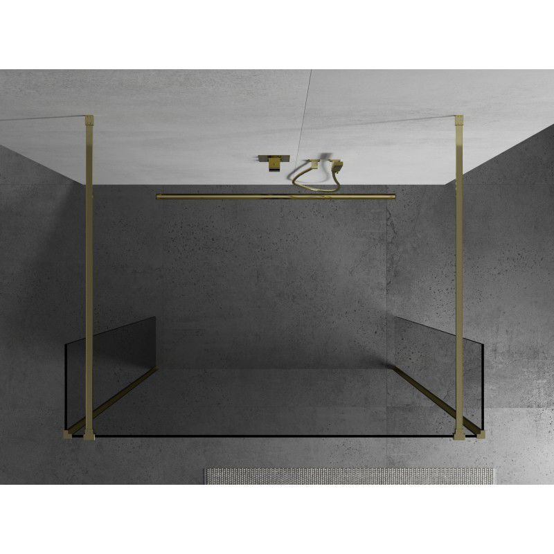 Ścianka prysznicowa Mexen Kioto transparent złota 115 x 30 cm 1 szt.