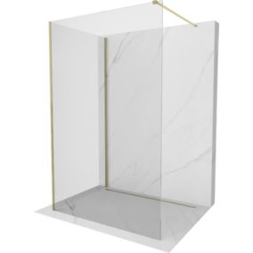Ścianka prysznicowa Mexen Kioto transparent złota 120 x 85 cm 1 szt.
