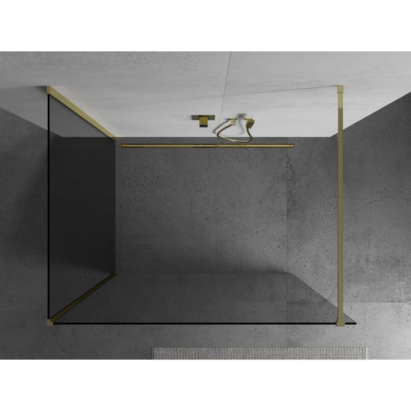 Ścianka prysznicowa Mexen Kioto transparent złota 130x70 1 szt.