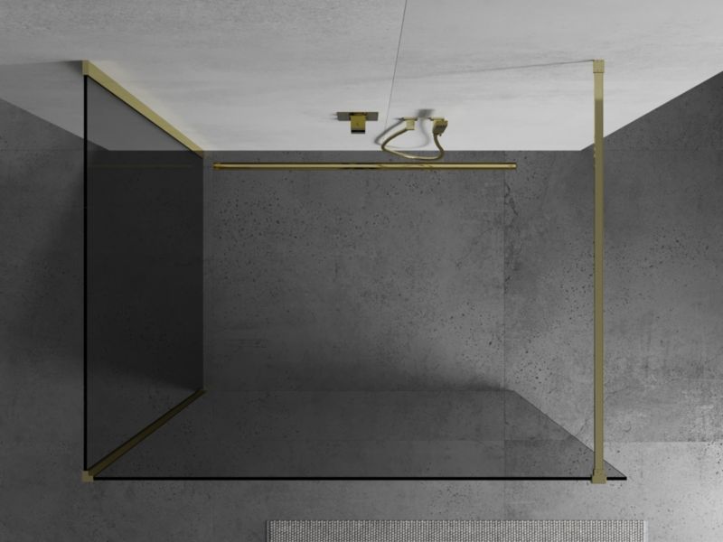 Ścianka prysznicowa Mexen Kioto transparent złota 90x80 cm 1 szt.