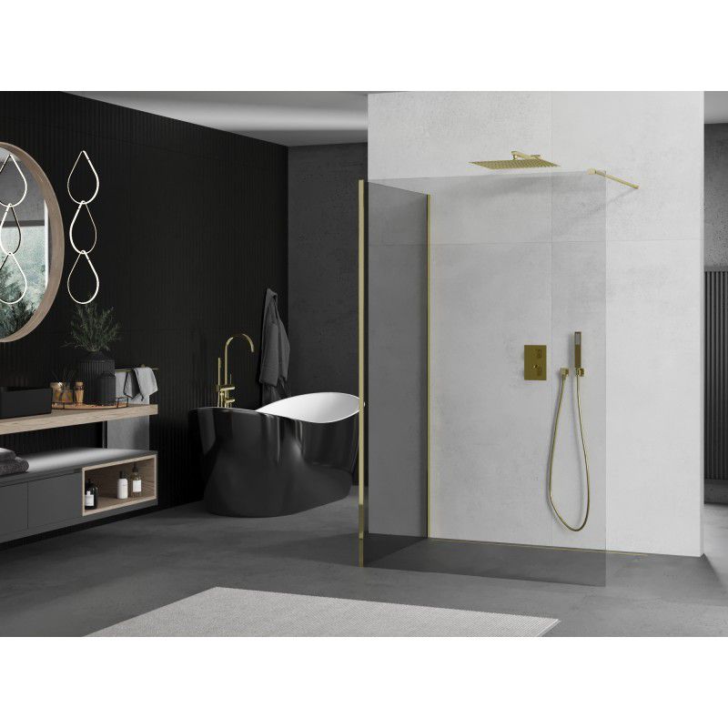 Ścianka prysznicowa Mexen Kioto transparent złota 90x90 1 szt.