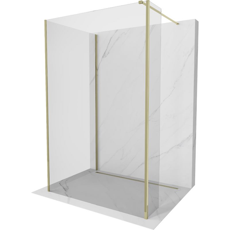 Ścianka prysznicowa Mexen Kioto transparent złoty 100x100x30 1 szt.