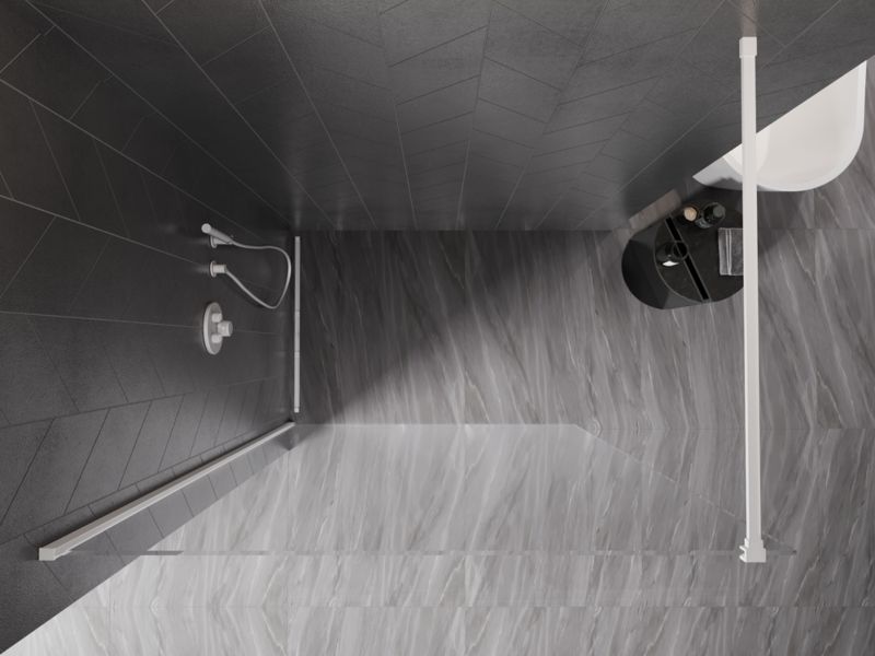 Ścianka prysznicowa Mexen Kioto-X biały transparent 160x200 cm 800-160-101-20-00-X 1 szt.