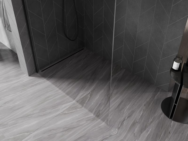Ścianka prysznicowa Mexen Kioto-X czarna 80x200 cm  800-080-101-70-00-X1 szt.