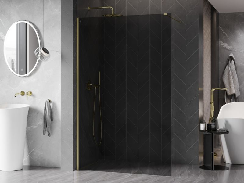 Ścianka prysznicowa Mexen Kioto-X grafit 100x200 cm  800-100-101-55-40-X1 szt.