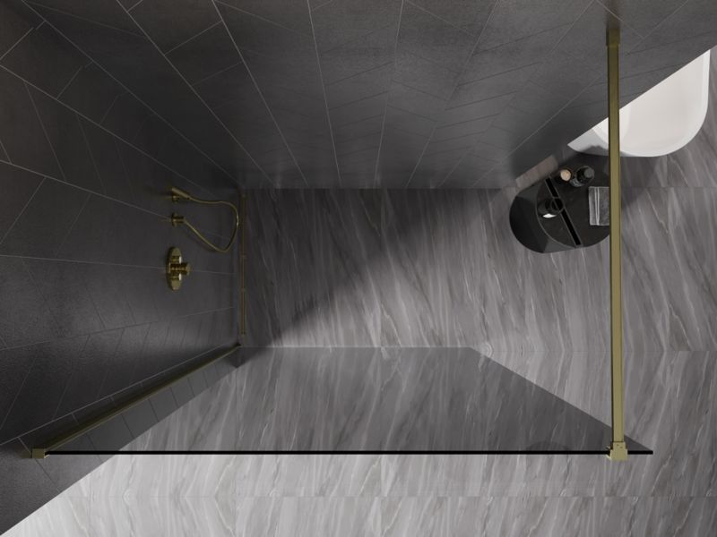 Ścianka prysznicowa Mexen Kioto-X grafit 100x200 cm  800-100-101-55-40-X1 szt.