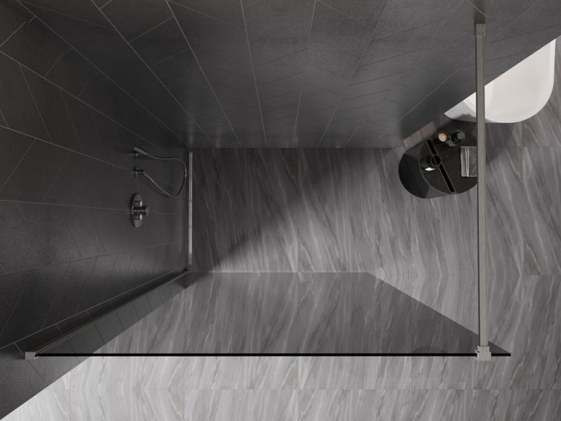 Ścianka prysznicowa Mexen Kioto-X grafit 50x200 cm  800-050-101-97-40-X1 szt.
