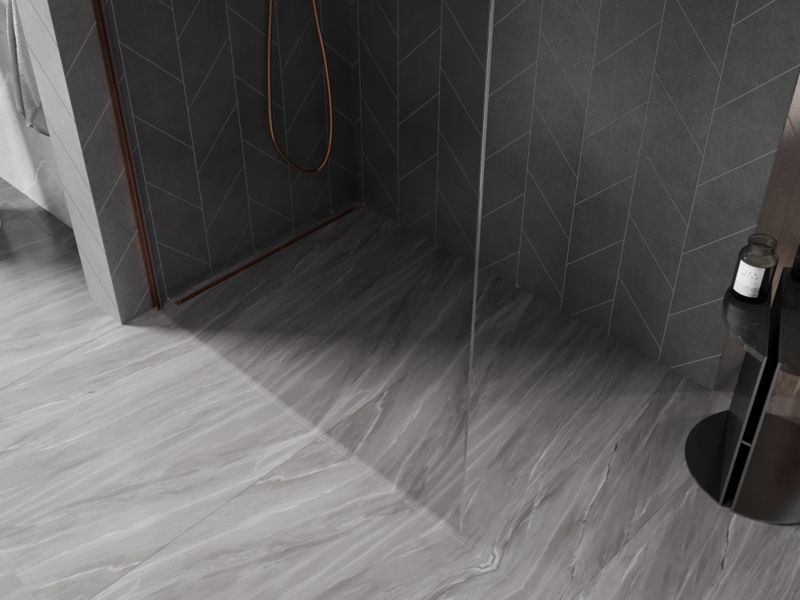 Ścianka prysznicowa Mexen Kioto-X różowe złoto 90x200 cm  800-090-101-60-00-X1 szt.